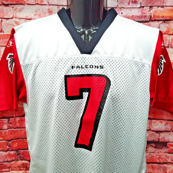 Atlanta Falcons Michael Vick #7 Jersey Youth L White Reebok NFL Football Sports - Picture 5 of 9